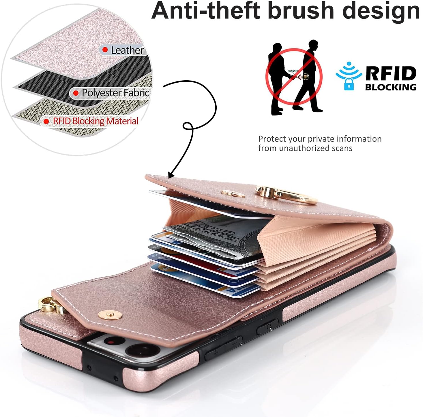 Asuwish Funda de teléfono para Samsung Galaxy S21 Ultra 5G Funda tipo cartera con protector de pantalla de vidrio templado y anillo de bloqueo RFID,