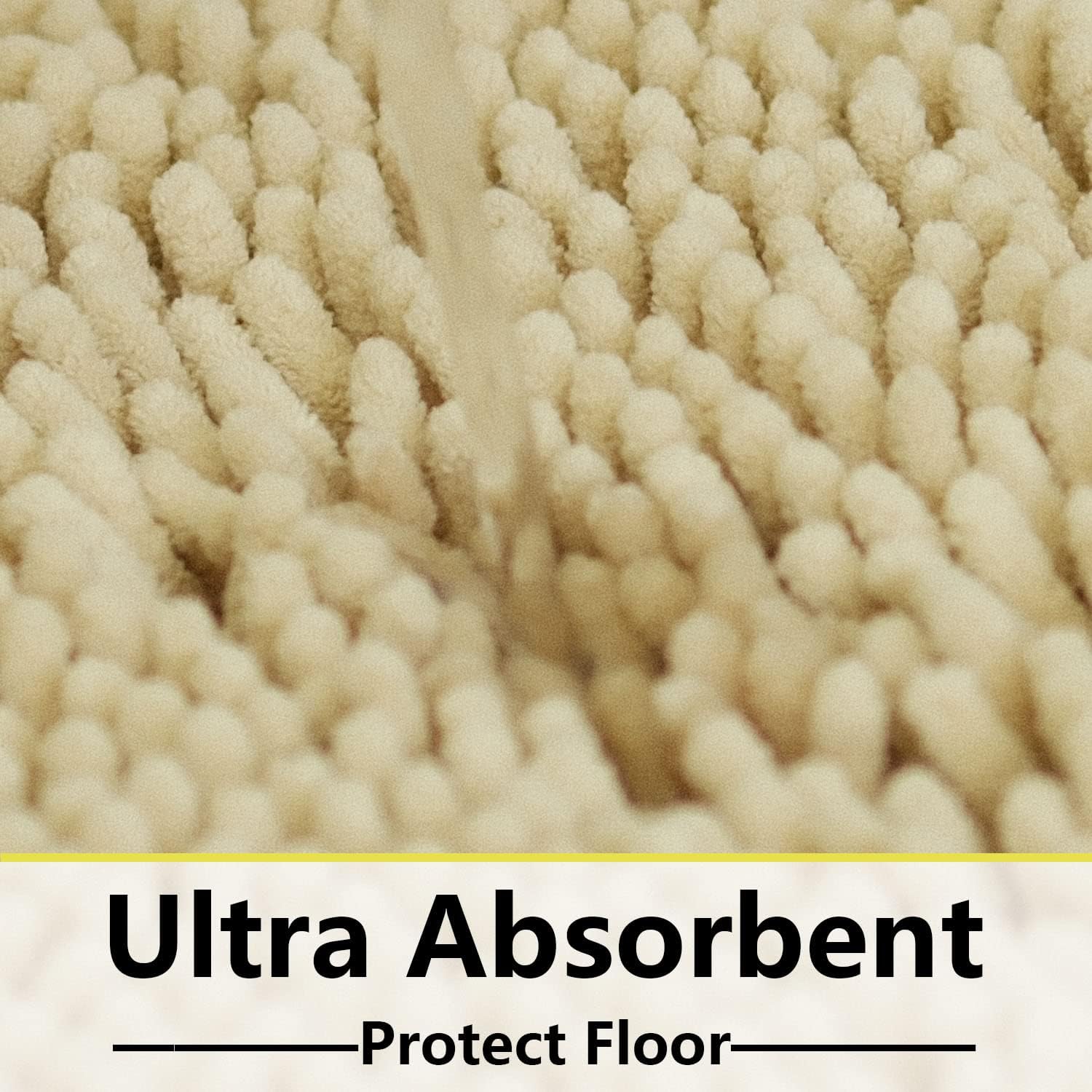BOANKODU Juego de 2 alfombras de baño absorbentes para baño, felpilla muy suave, antideslizante, 32 x 20 pulgadas + 20 x 20 pulgadas, alfombra de