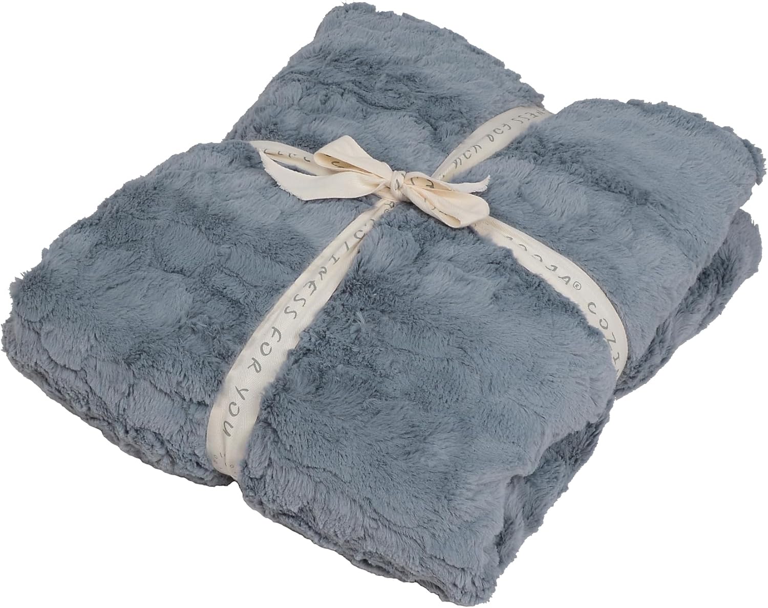 Manta de piel sintética reversible, suave y esponjosa, manta de lujo para cama, sofá y sofá, 51 x 63 pulgadas, color gris