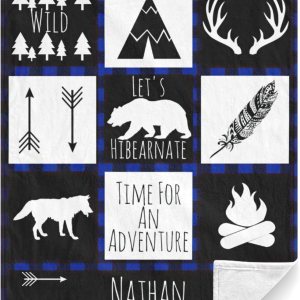 Manta de bebé personalizada con nombre de la selva, manta de bebé personalizada para niños, manta personalizada de regalo para bebé niño, regalo Manta de bebé personalizada con nombre de la selva, manta de bebé personalizada para niños, manta personalizada de regalo para bebé niño, regalo