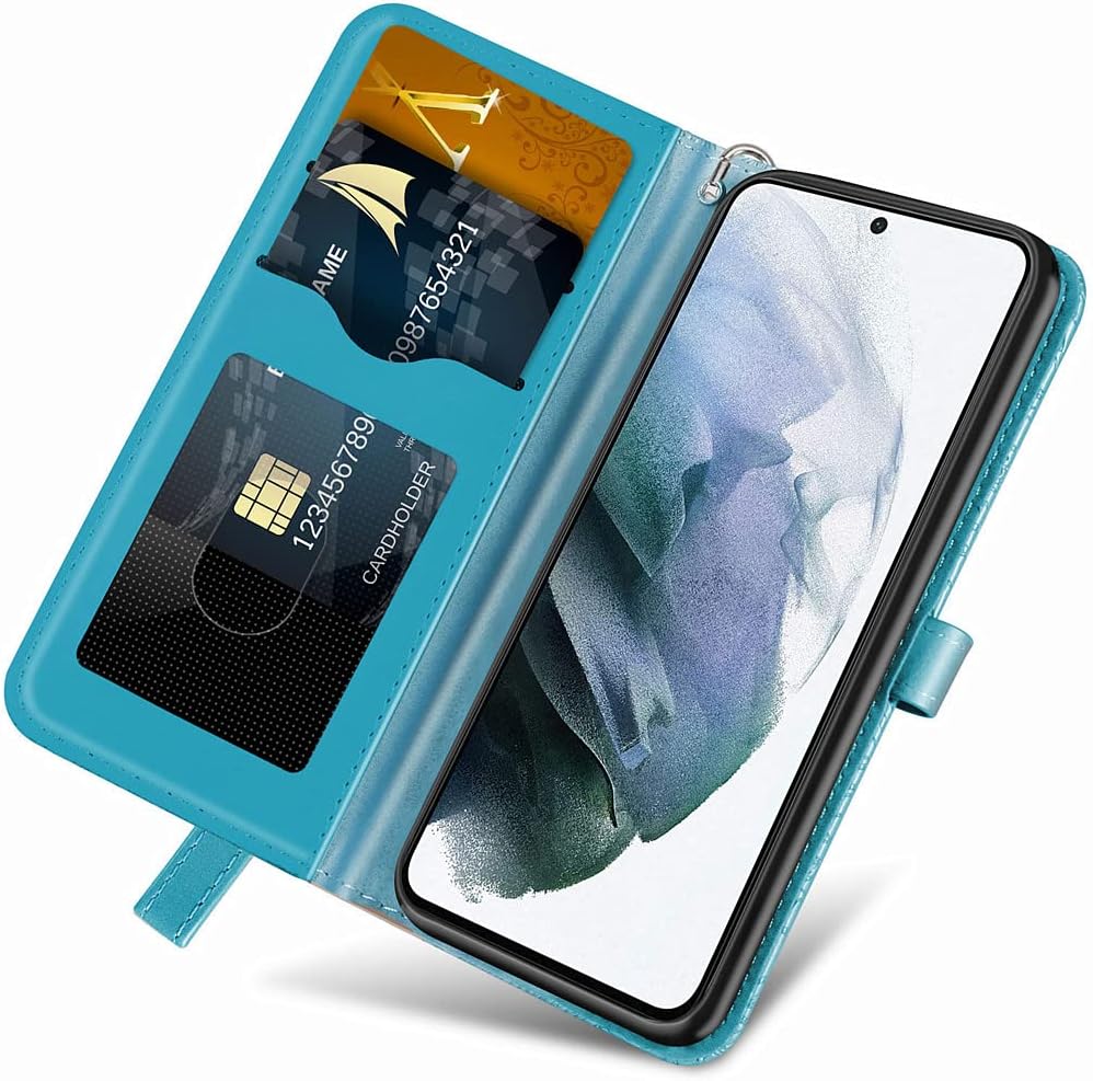 MEUPZZK Funda para Samsung Galaxy S23 Plus, Samsung S23+ Plus 5G, piel sintética de alta calidad con relieve, función atril, ranuras para tarjetas,