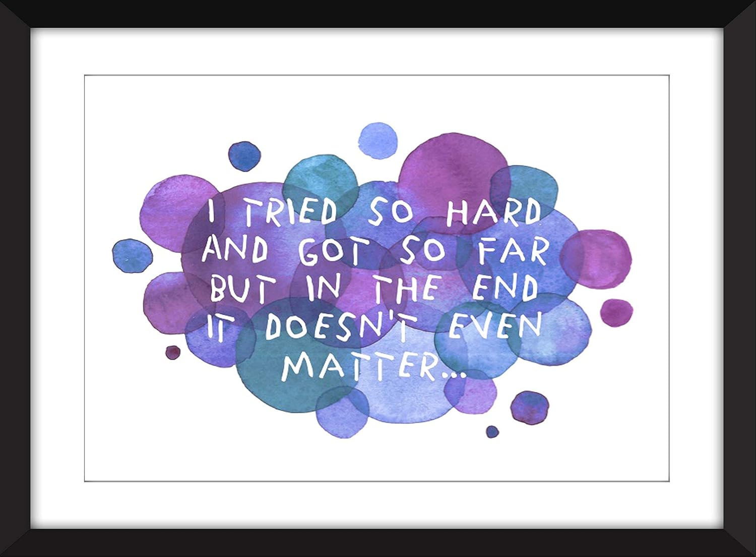 Linkin Park In the End Lyrics – Unframed Print