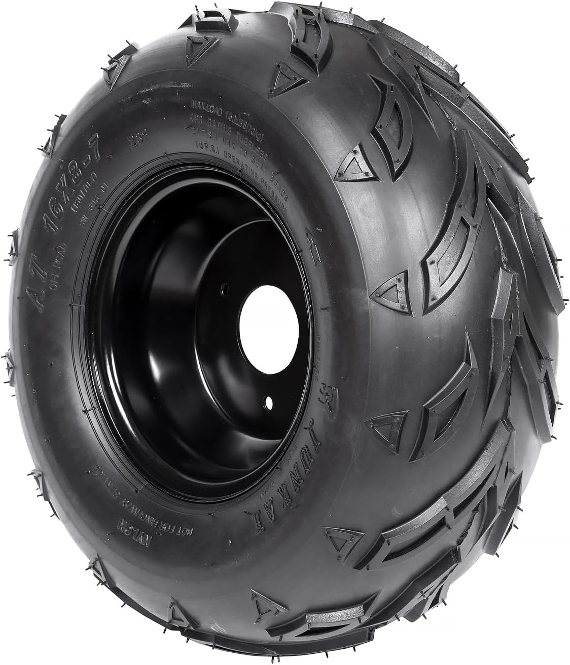 4 neumáticos y llantas ATV Go Kart sin cámara de 16 x 8 a 7 pulgadas, neumáticos delanteros o traseros con llantas para Go Kart Buggy ATV