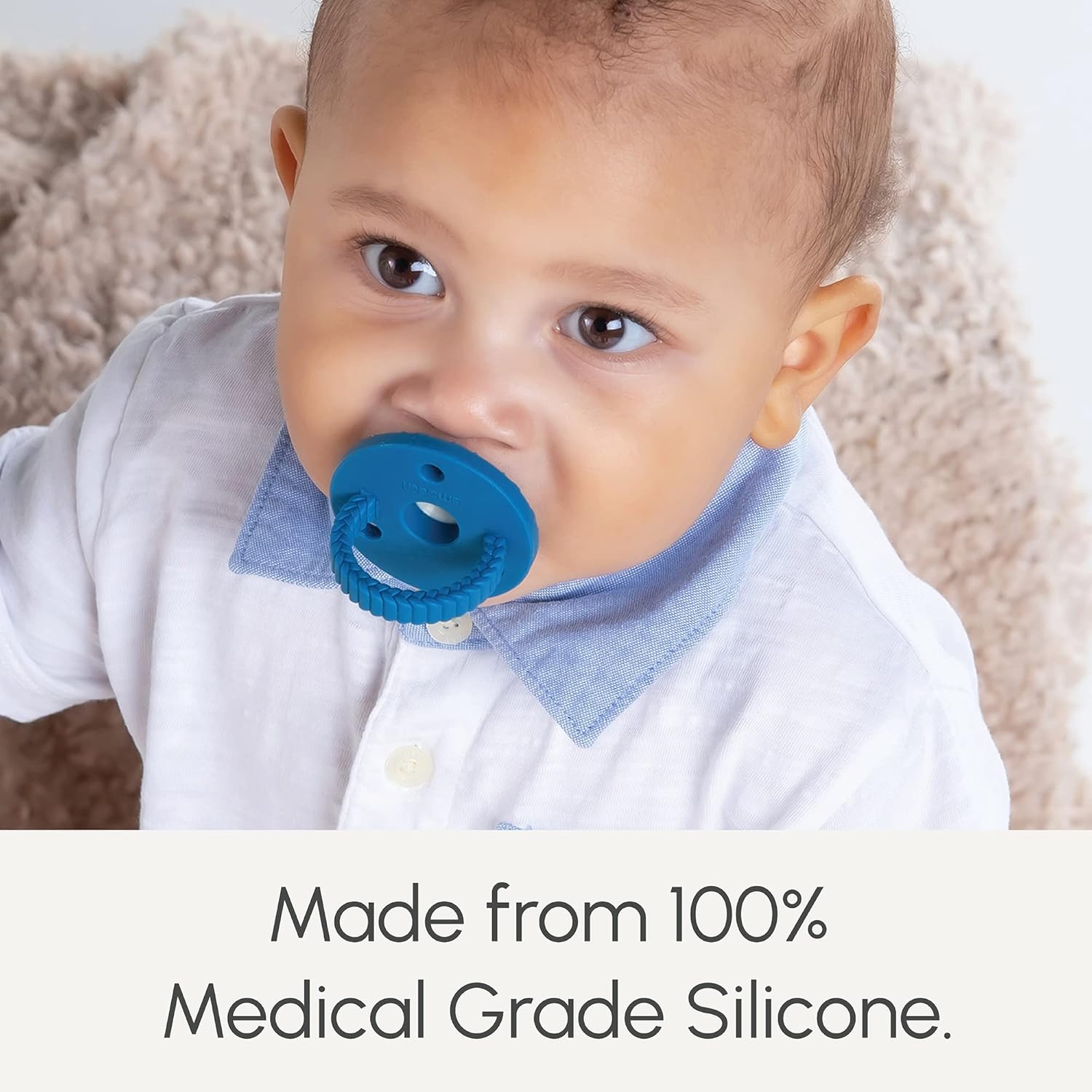 SoothiPop – Mordedera de silicona para bebés con forma de chupete de 3 meses (2 unidades) – Mordedera congelable y masticable para bebés,