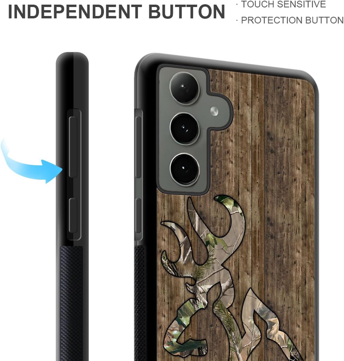 YiXinBB Funda compatible con Samsung Galaxy S24, funda de teléfono a prueba de polvo a prueba de golpes para Samsung Galaxy S24, diseño de camuflaje
