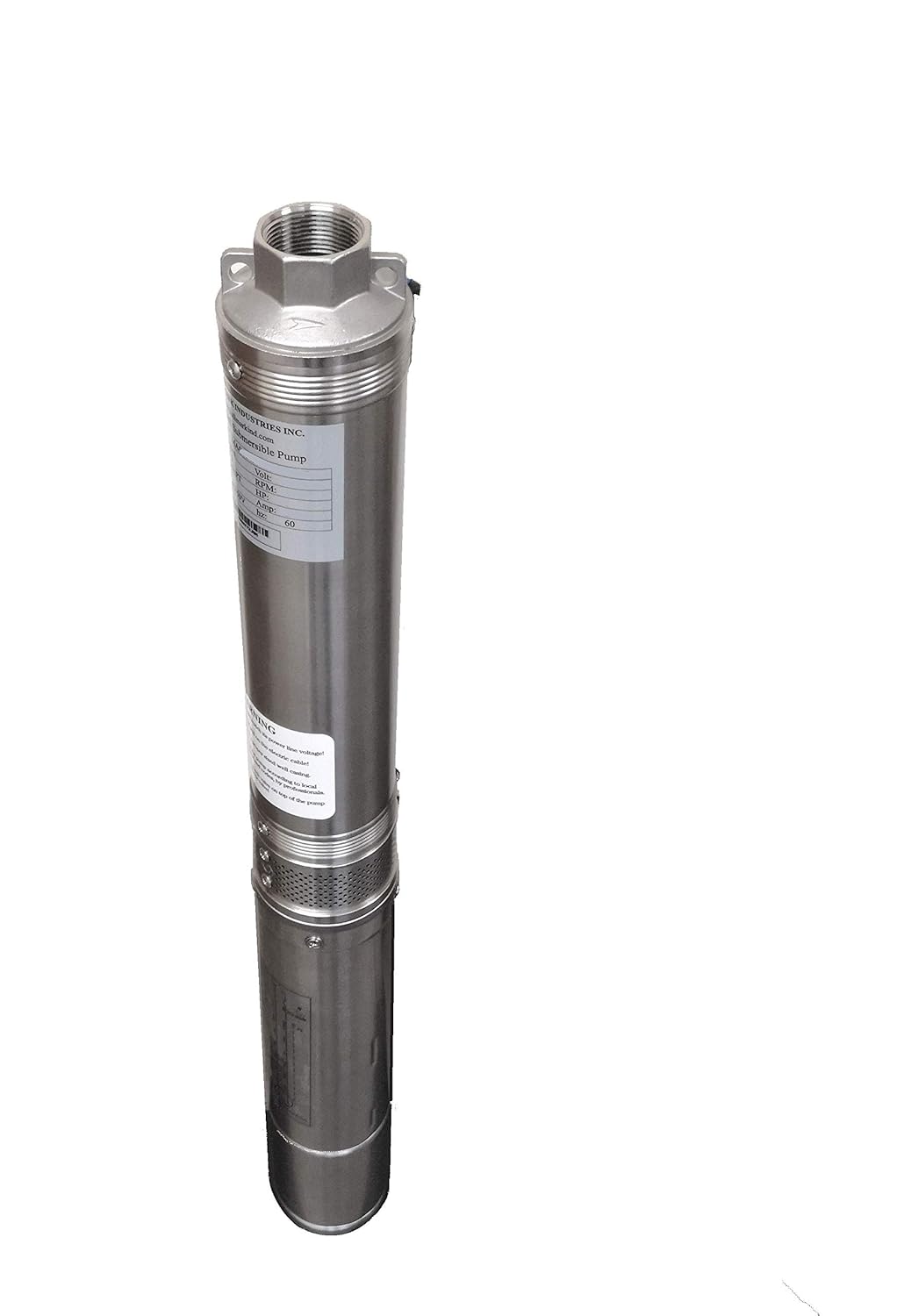 Hallmark Industries MA0459X-14 bomba de pozo profundo, 3″ (3.3″ máximo), 34 HP, 115V60Hz1Ph, 14 etapas, 270′ cabeza máximo, 13 GPM máximo, 1″Npt,