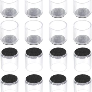 uxcell Protectores de suelo para patas de silla, 16 unidades, de cloruro de polivinilo y fieltro de 0.87 pulgadas, tapas para patas de silla para uxcell Protectores de suelo para patas de silla, 16 unidades, de cloruro de polivinilo y fieltro de 0.87 pulgadas, tapas para patas de silla para