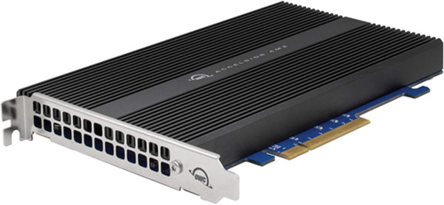 OWC Tarjeta adaptadora SSD Accelsior 4M2 PCIe NVMe M.2 de 4 TB compatible con Mac Pro 2019, Mac Pro 2010-2012 y PC Towers