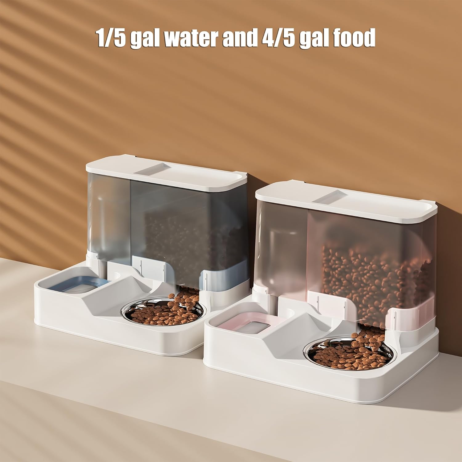 Dispensador automático de alimentos para gatos, dispensador de agua por gravedad para mascotas, cuenco de alimentos secos y suministros de riego
