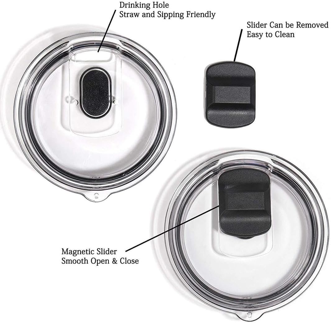 Rambler – Vaso de acero inoxidable aislado al vacío de 20 onzas con tapa MagSlider, hay dos capas, taza de viaje reutilizable, taza de té caliente y