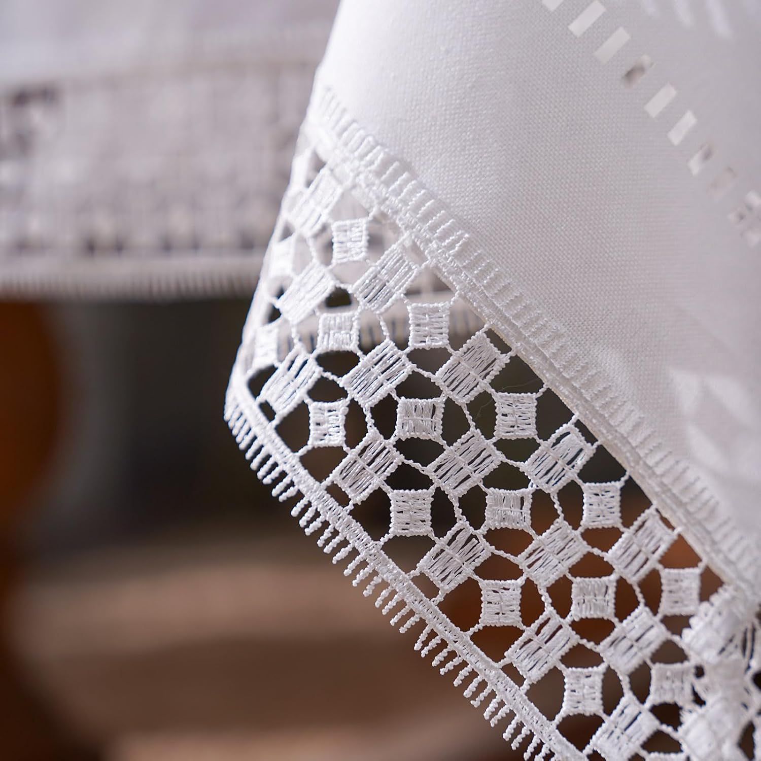 ARTABEL – Manteles de mesa de trabajo cortados con encaje láser troquelado a láser, exquisitos vintage, Shabby Chic para mesas largas de cena de