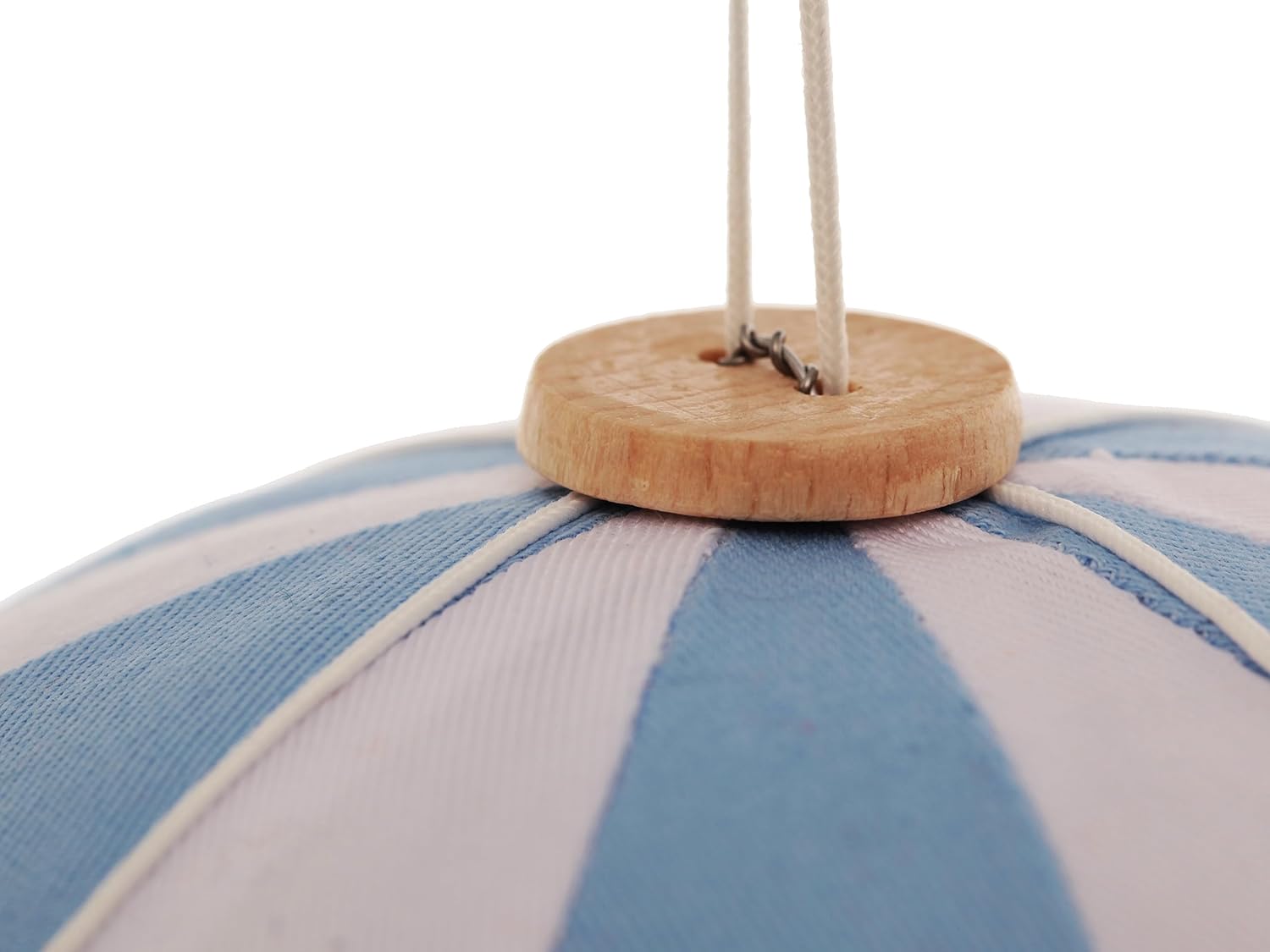 Hanging Textile Baby Blue Hot Air Balloon Kid Nursery Children Room Decor Baby Shower Gift Large 12 in