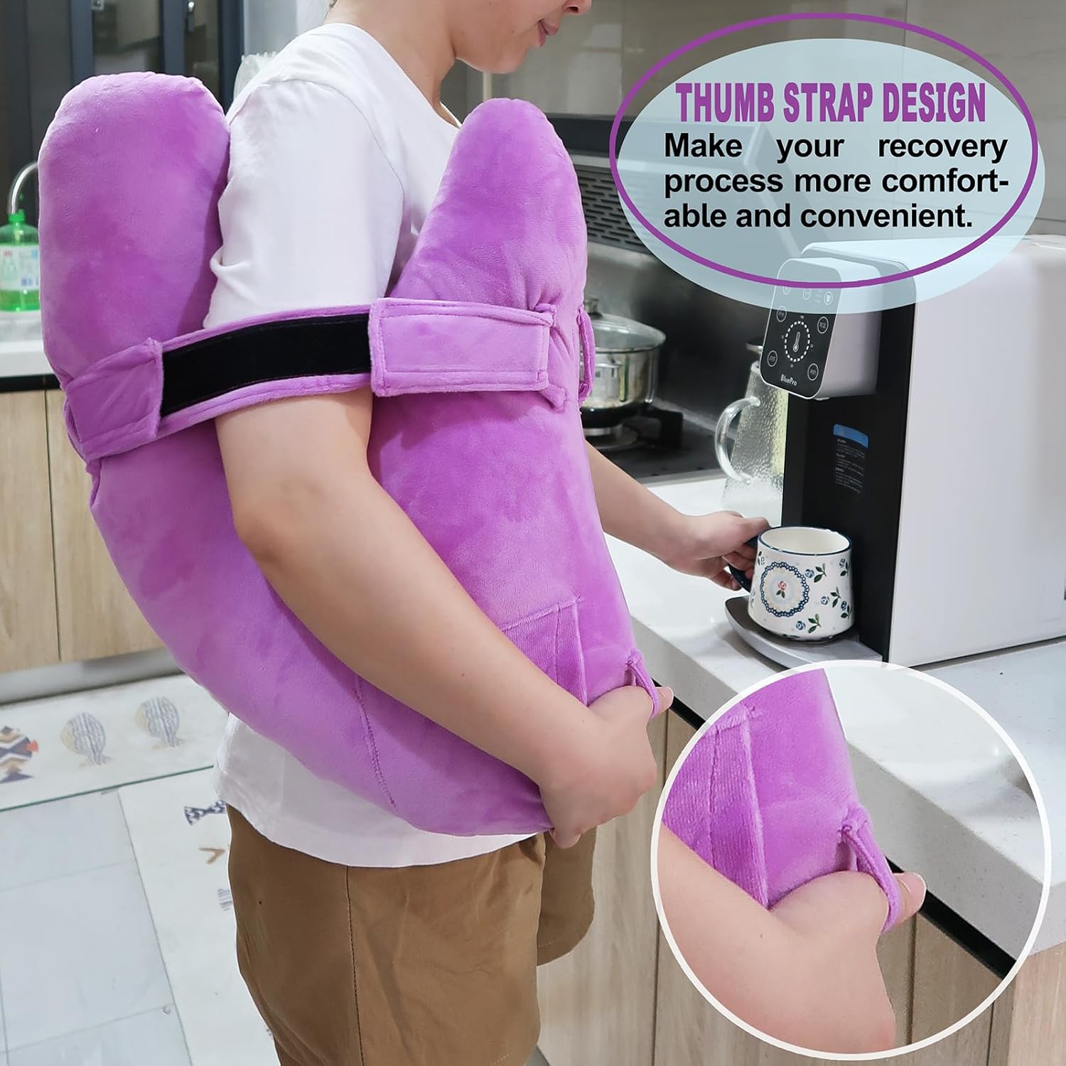 zimucxn Almohada de cirugía de hombro, almohada súper suave para dormir, alivio del dolor de hombro o hombro congelado, para comodidad