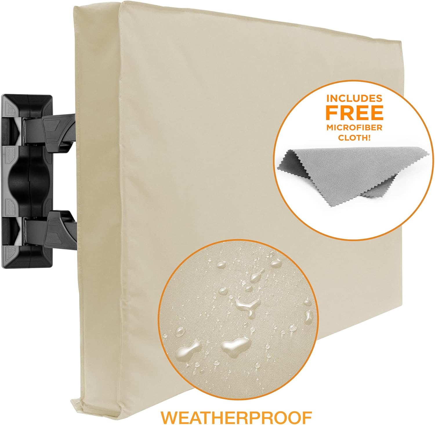 Funda de TV para exteriores, modelo de 32 pulgadas para pantallas planas de 30 a 34 pulgadas, ajuste delgado, resistente a la intemperie, protector