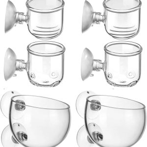 LIDSCURA Macetas acuáticas con agujero de cristal para plantas acuarias, 3 estilos, maceta acuática con ventosas, decoración de acuario para LIDSCURA Macetas acuáticas con agujero de cristal para plantas acuarias, 3 estilos, maceta acuática con ventosas, decoración de acuario para