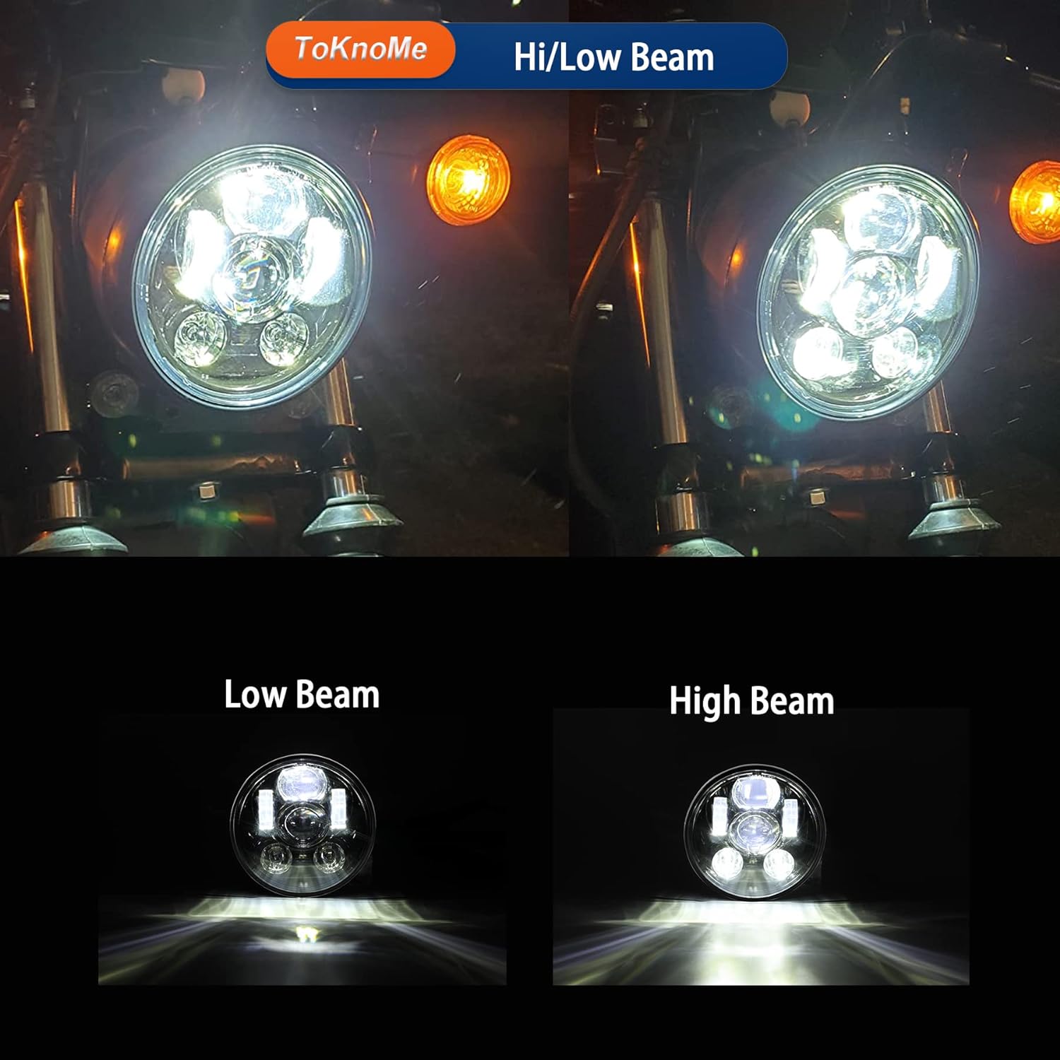 5-34 5.75 pulgadas faro LED compatible con Harley Davidson Dyna Sportster Iron 883 1200 Low Rider XLH883 Super Glide Softail Custom XLH1200