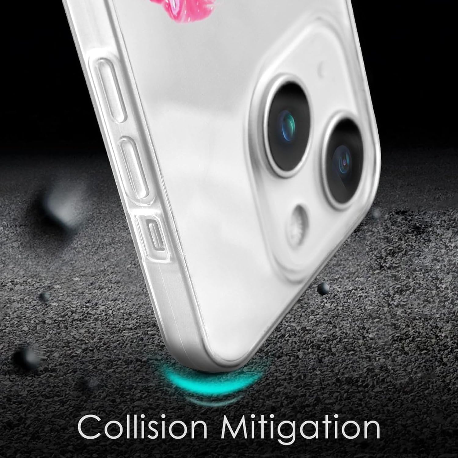 Funda compatible con iPhone 15 Pro Max con bonito estampado de bulldog francés, a prueba de golpes, funda delgada de TPU para mujeres, hombres,