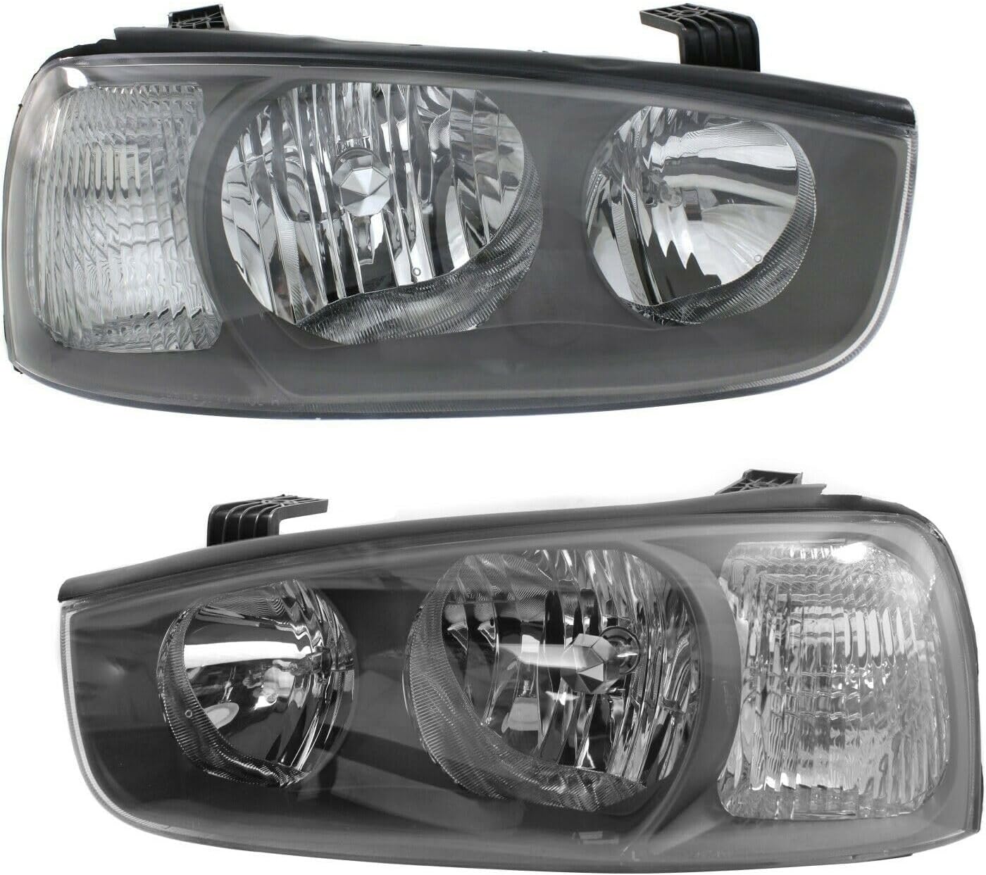 Conjunto de faros delanteros halógenos compatible con GLS GT izquierda y derecha con par de bombillas 10821346