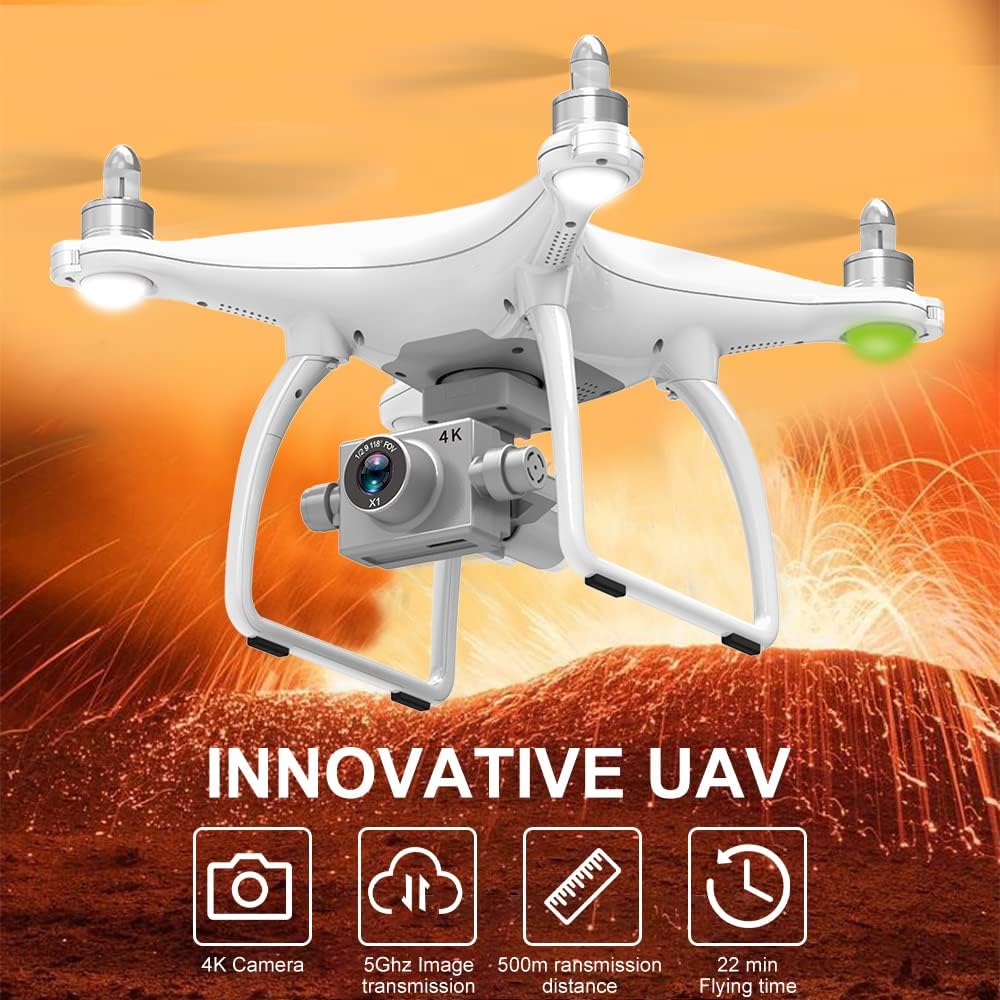 WLtoys Helicóptero RC de alta velocidad X1S Drone con cámara 4K HD de 2 ejes cardán autoestabilizador 5G Wifi FPV GPS Brushsss RC Quadcopter VS X1