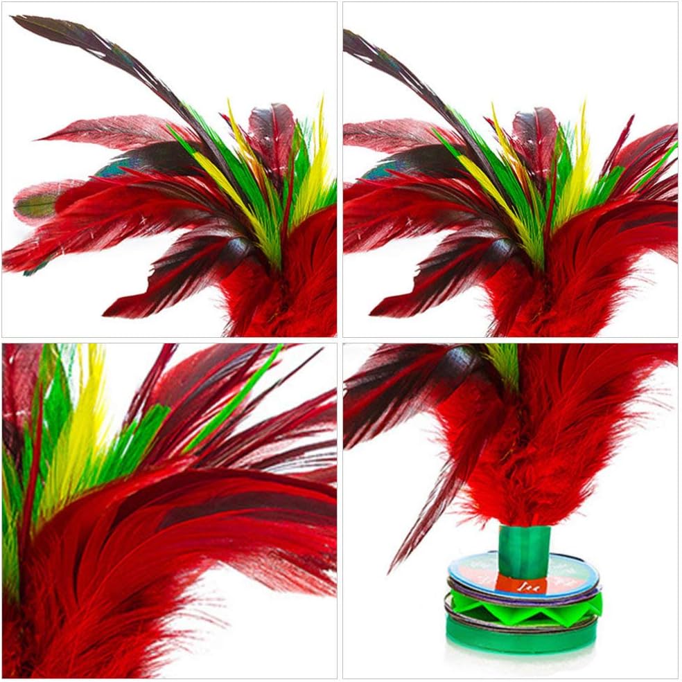 Alipis Jianzi Shuttlecock 4pcs Volante o Birdies Soft Kick Volante Chino Jianzi Pie Deportes al aire libre Juego de juguete Volante