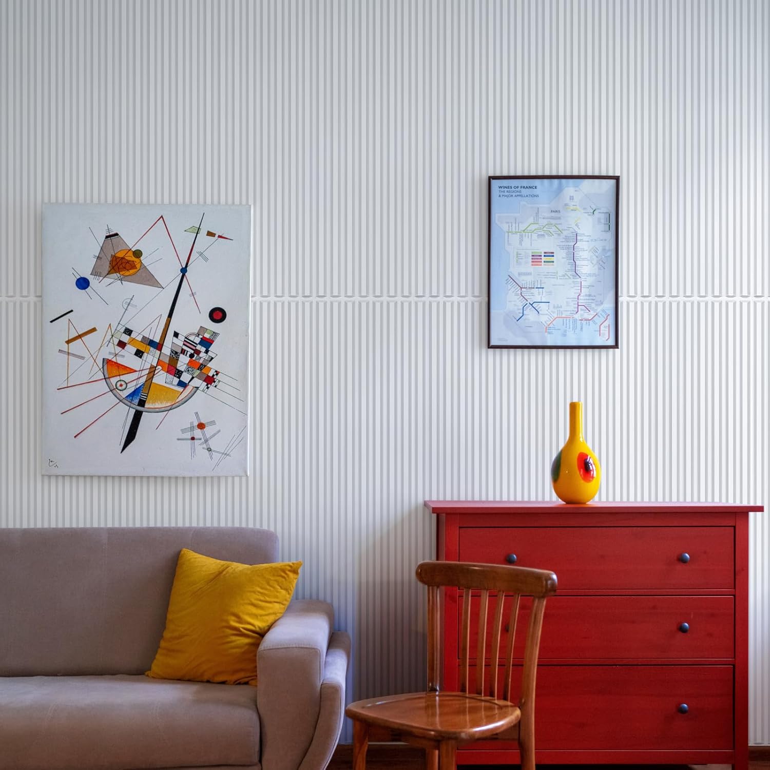 STICKGOO Paquete de 12 paneles de pared con listones, 12 x 48 pulgadas, paneles de pared 3D para despegar y pegar, paneles de pared decorativos para