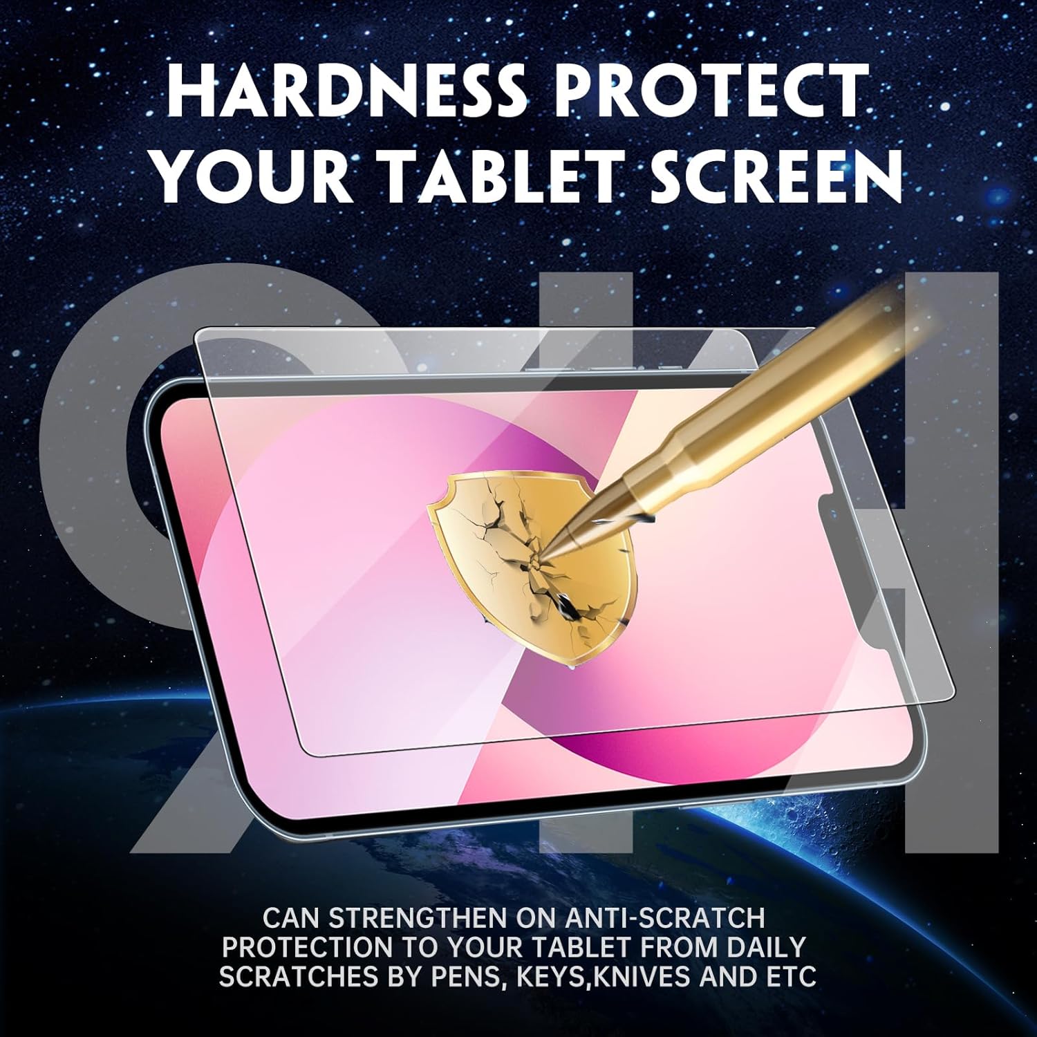 Paquete de 3 protectores de pantalla de vidrio compatibles con iPhone 13, película de vidrio templado de 6.1 pulgadas, antiarañazos, alta definición