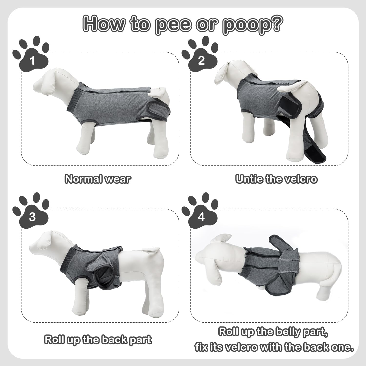 Traje de recuperación de cirugía para perros hembras y hombres, traje corporal esterilizado para perro después de la cirugía, mameluco quirúrgico