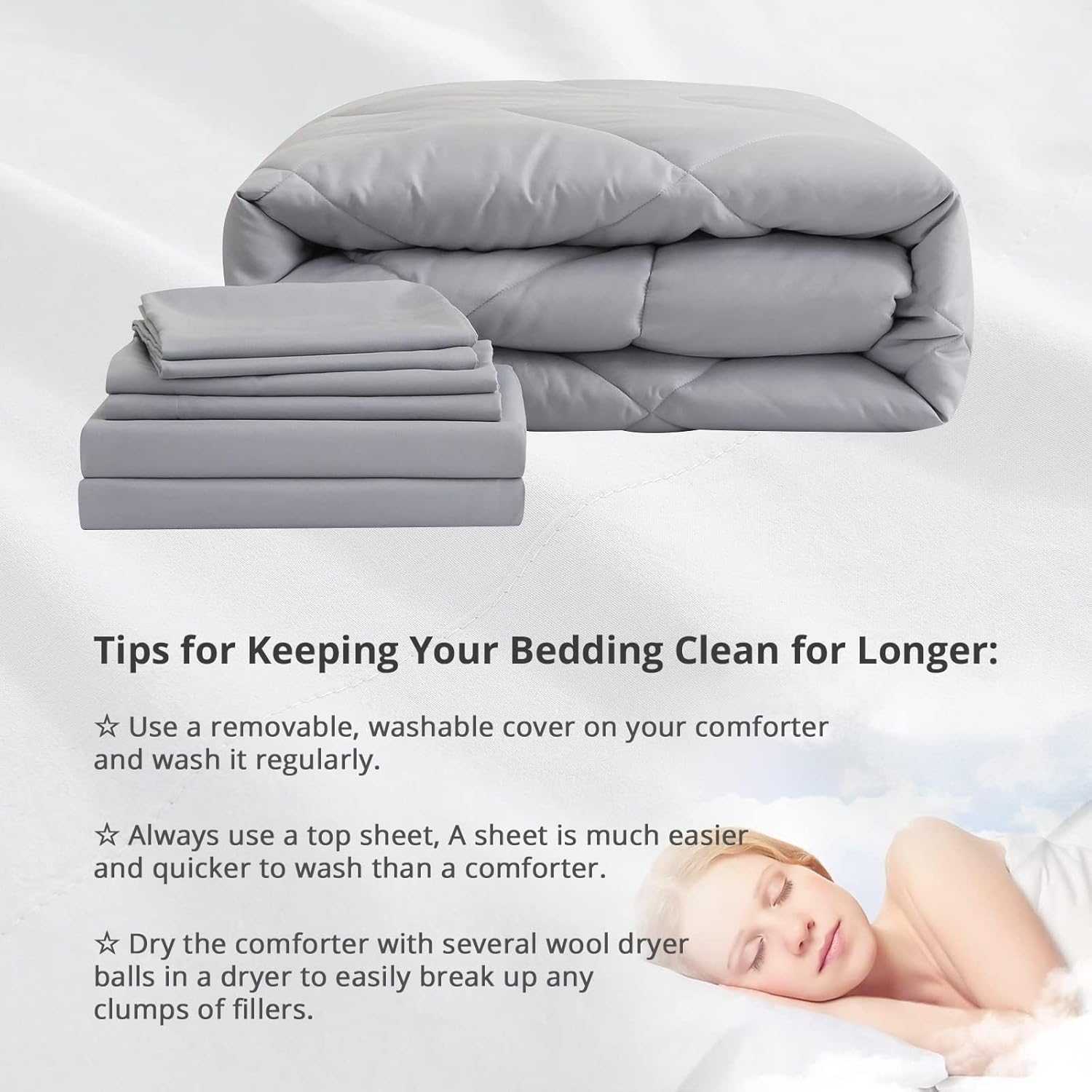 HEVUMYI Juego de edredón de tamaño matrimonial de 7 piezas, juego de edredón reversible para todas las estaciones, juegos de ropa de cama ultra