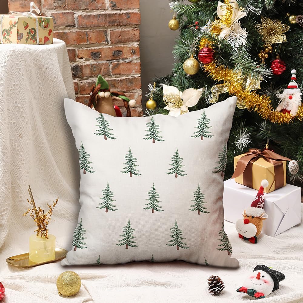 DFXSZ Juego de 2 fundas de almohada de Navidad de 18 x 18 pulgadas, fundas decorativas de invierno para el hogar, sofá, 30 unidades