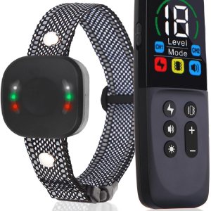 Collar de entrenamiento para perros con control remoto, 2600 pies, collar de choque inteligente para perro con 4 modos de entrenamiento, bloqueo de Collar de entrenamiento para perros con control remoto, 2600 pies, collar de choque inteligente para perro con 4 modos de entrenamiento, bloqueo de