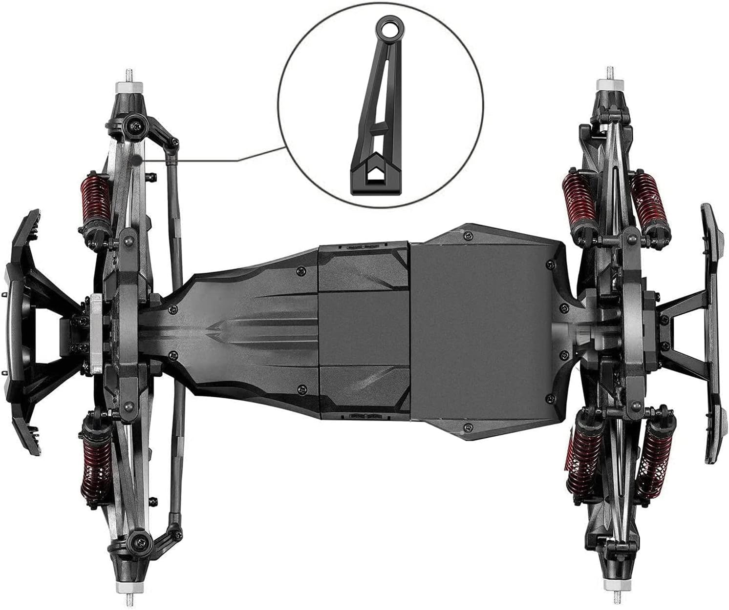 Accesorios para brazo superior delantero de automóvil a control remoto, piezas de repuesto para Hosim 9125 RC Car RC Vehicle Scale Accesorios
