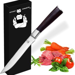 Butchery Damascus – Cuchillo japonés para deshuesar  Cuchillo de cocina profesional de 7 pulgadas, cuchillos de deshuesado AUS-10 de acero Butchery Damascus – Cuchillo japonés para deshuesar  Cuchillo de cocina profesional de 7 pulgadas, cuchillos de deshuesado AUS-10 de acero