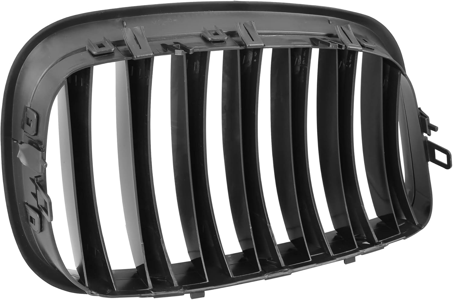 X AUTOHAUX Par de parrilla de riñón de capó frontal negro brillante para BMW E70 X5 E71 X6 4D 2007-2013