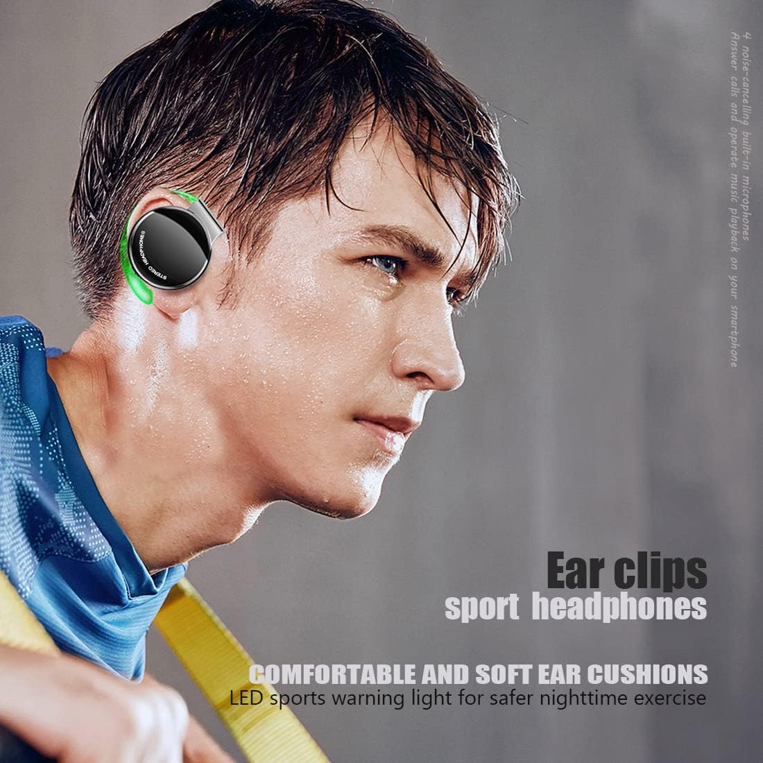 Auriculares deportivos inalámbricos con ganchos para los oídos Bluetooth 5.3 sobre la oreja Auriculares inalámbricos Auriculares de oído abierto