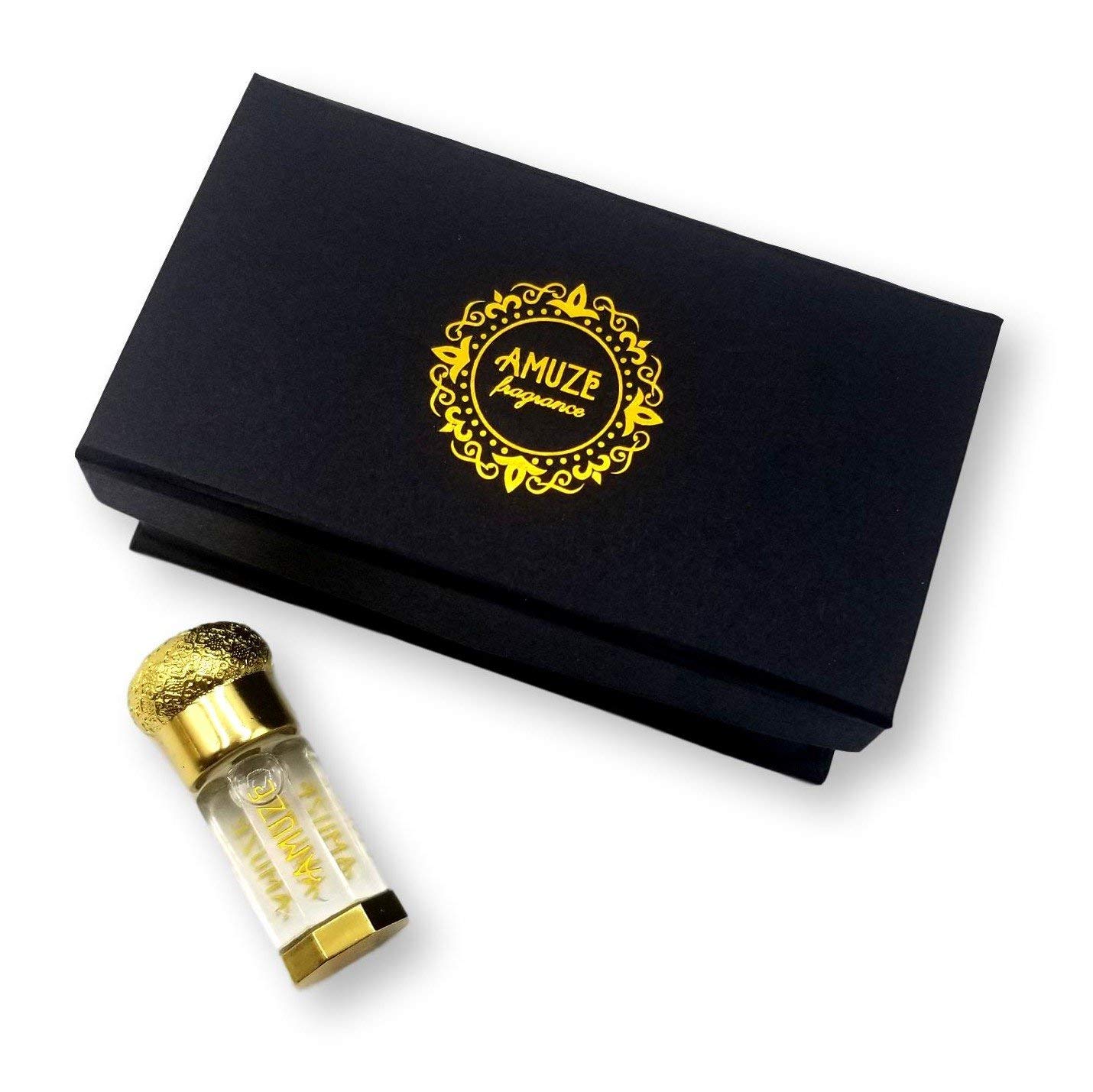 Amuze Fragrance Almizcle de vainilla, 0.1 fl oz  Aceite de perfume premium  Aceite Attar  Sin alcohol  Vegano y libre de crueldad