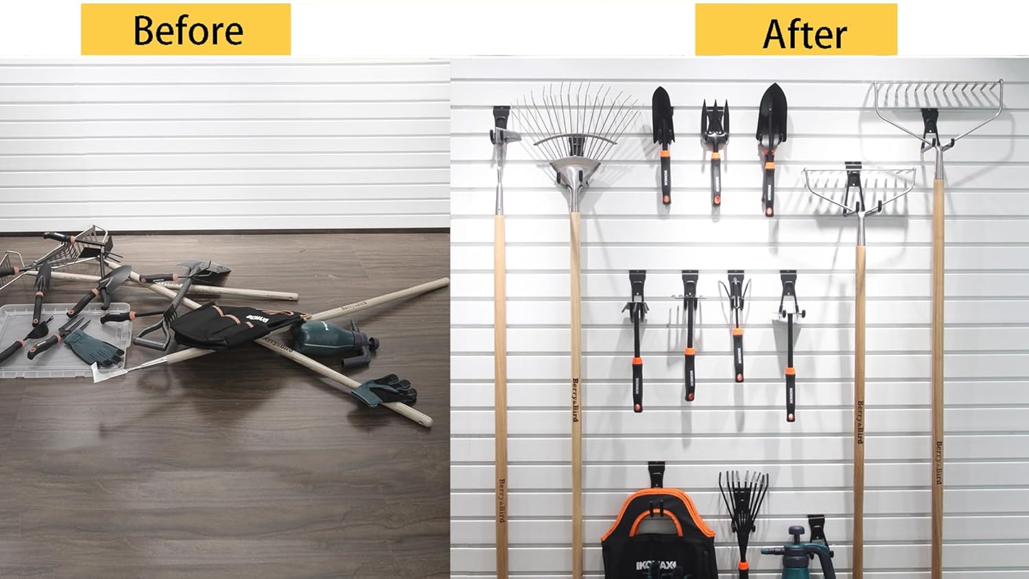 Slatwall – Ganchos para colgar en la pared, accesorios de Slatwall para garaje, ganchos y ganchos de varios tamaños, paquete de 14