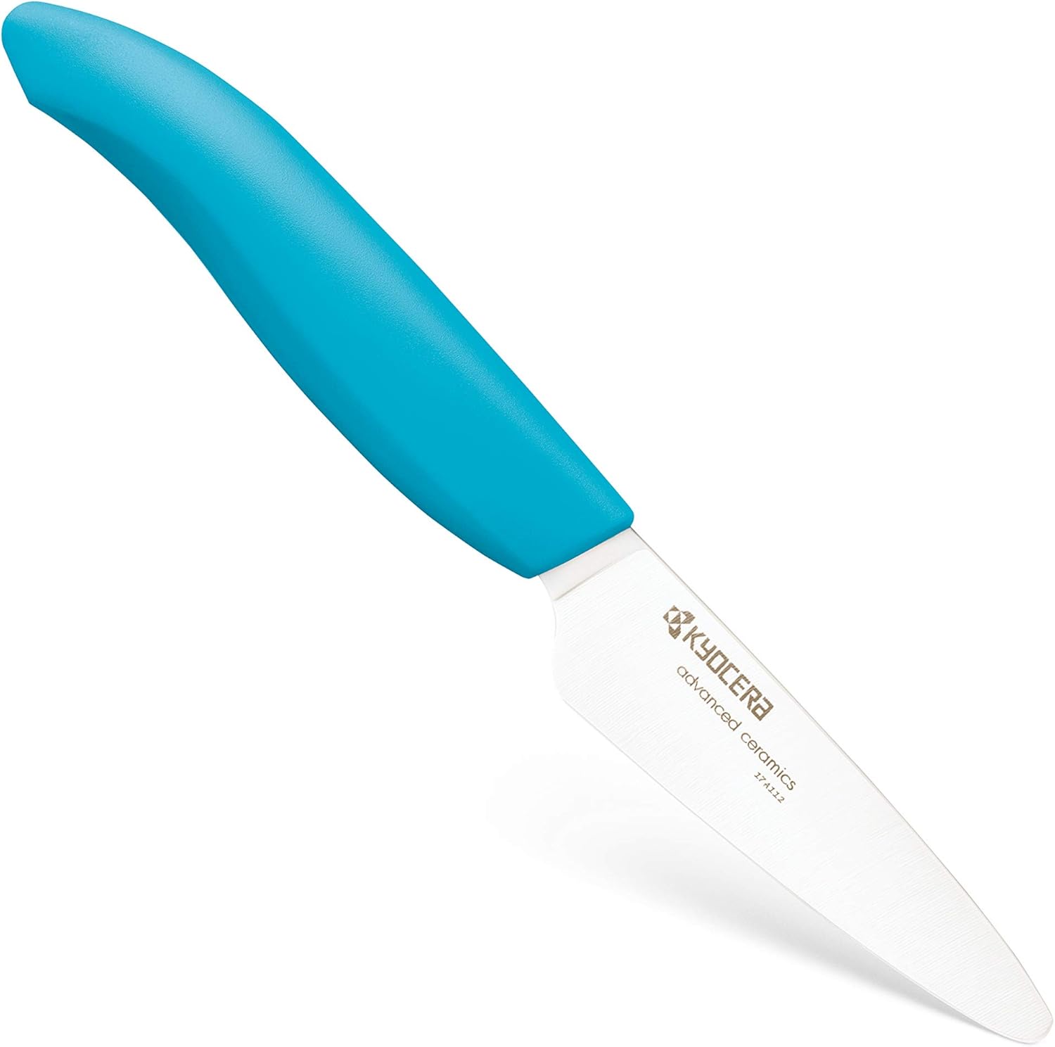 Kyocera Advanced Series, cuchillo de pelar de cerámica, hoja blanca de 3 pulgadas, 3″, Azul