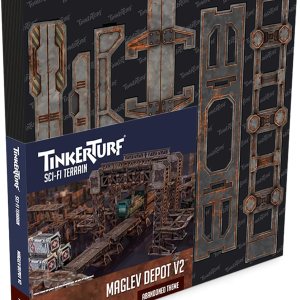 TinkerTurf Terreno de ciencia ficción MagLev Depot v2, tema abandonado, robusto, asequible, terreno a todo color de gran aspecto, rápido y fácil de TinkerTurf Terreno de ciencia ficción MagLev Depot v2, tema abandonado, robusto, asequible, terreno a todo color de gran aspecto, rápido y fácil de