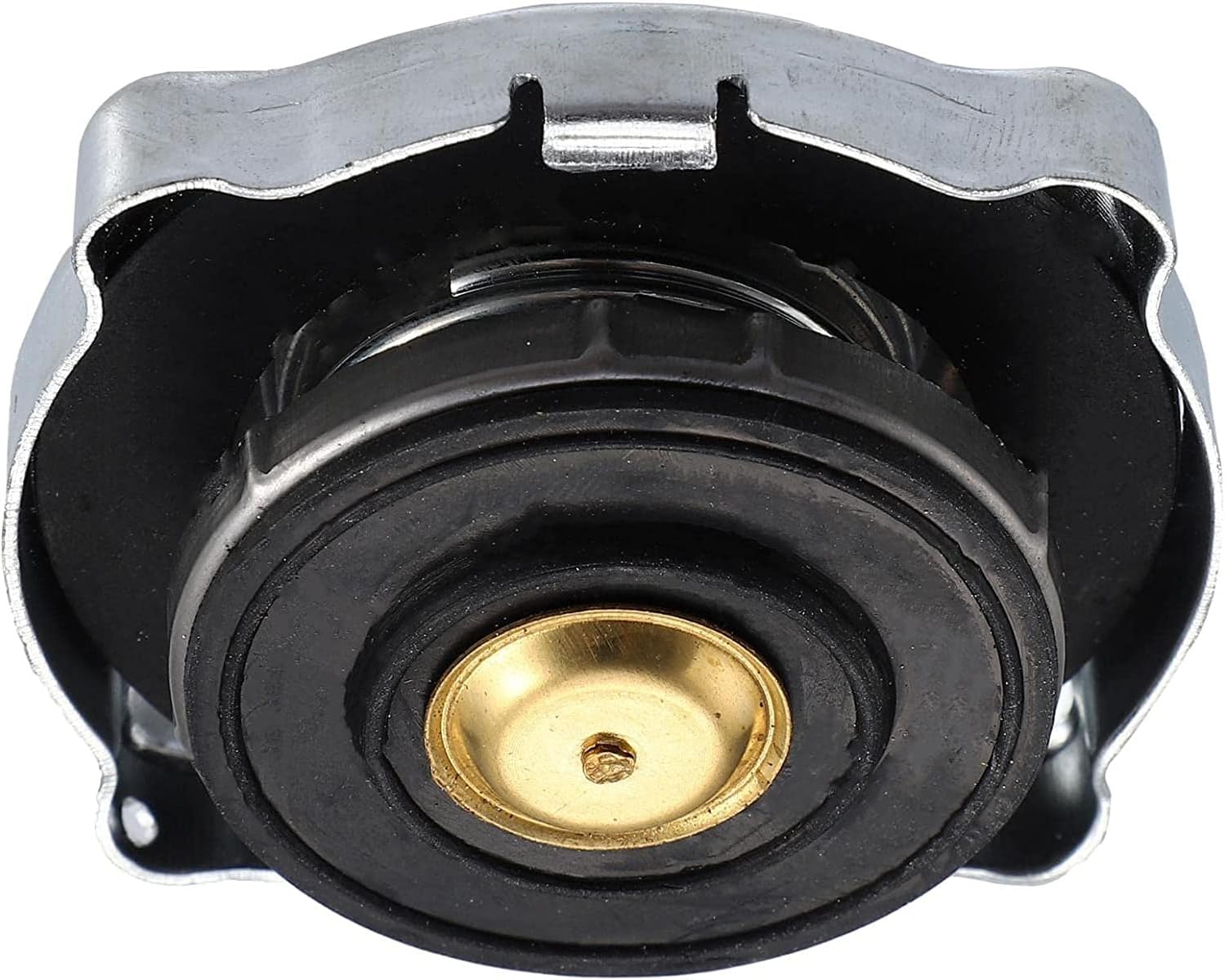 Unifizz Tapa de recuperación de depósito de refrigerante del radiador 6L8617 Cubierta de tono plateado de acero inoxidable para oruga