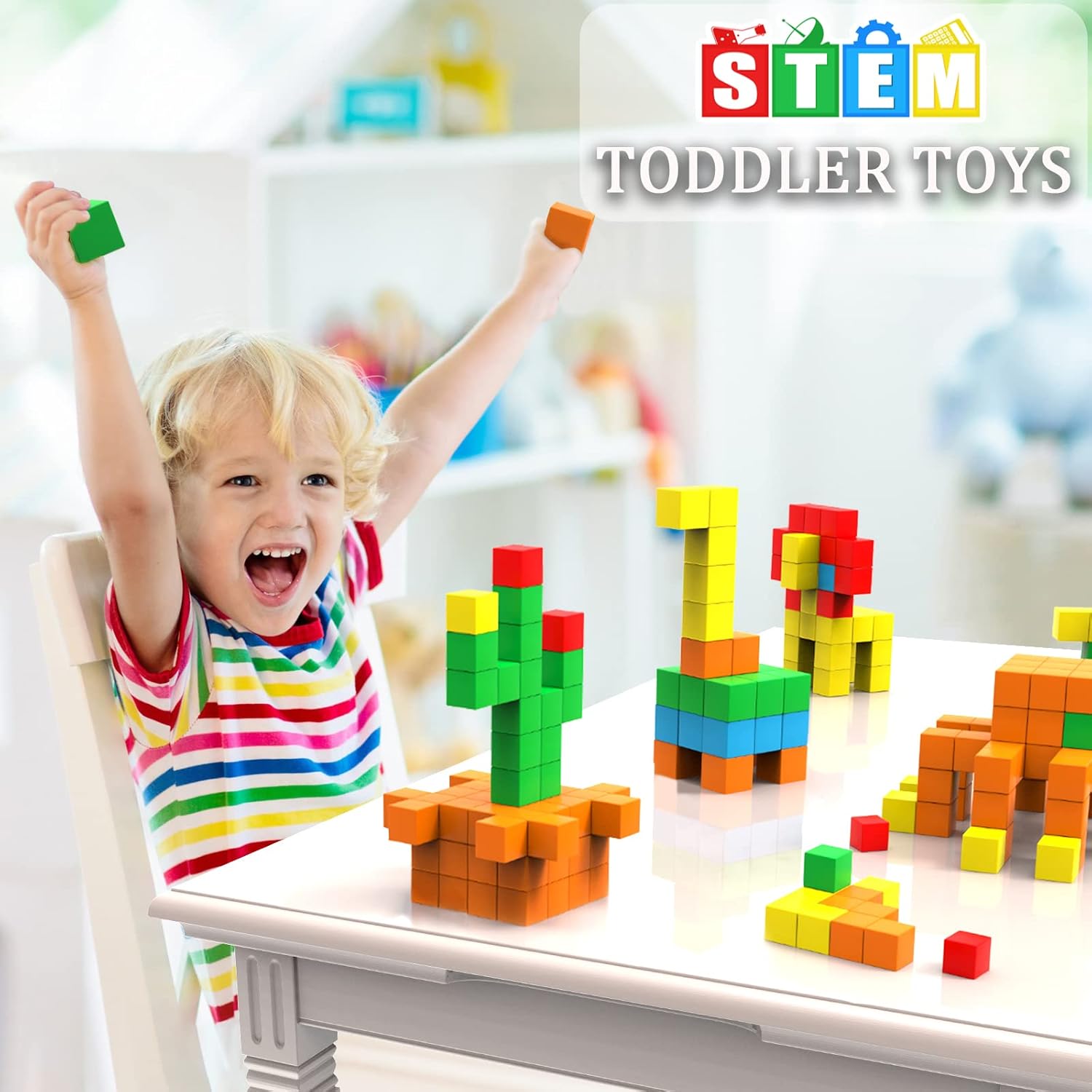 Bloques magnéticos para niños pequeños, artes y manualidades para niños de 8 a 12 años, 6 a 8, regalos ideales para niñas y niños de 6, 7, 8, 9, 10,