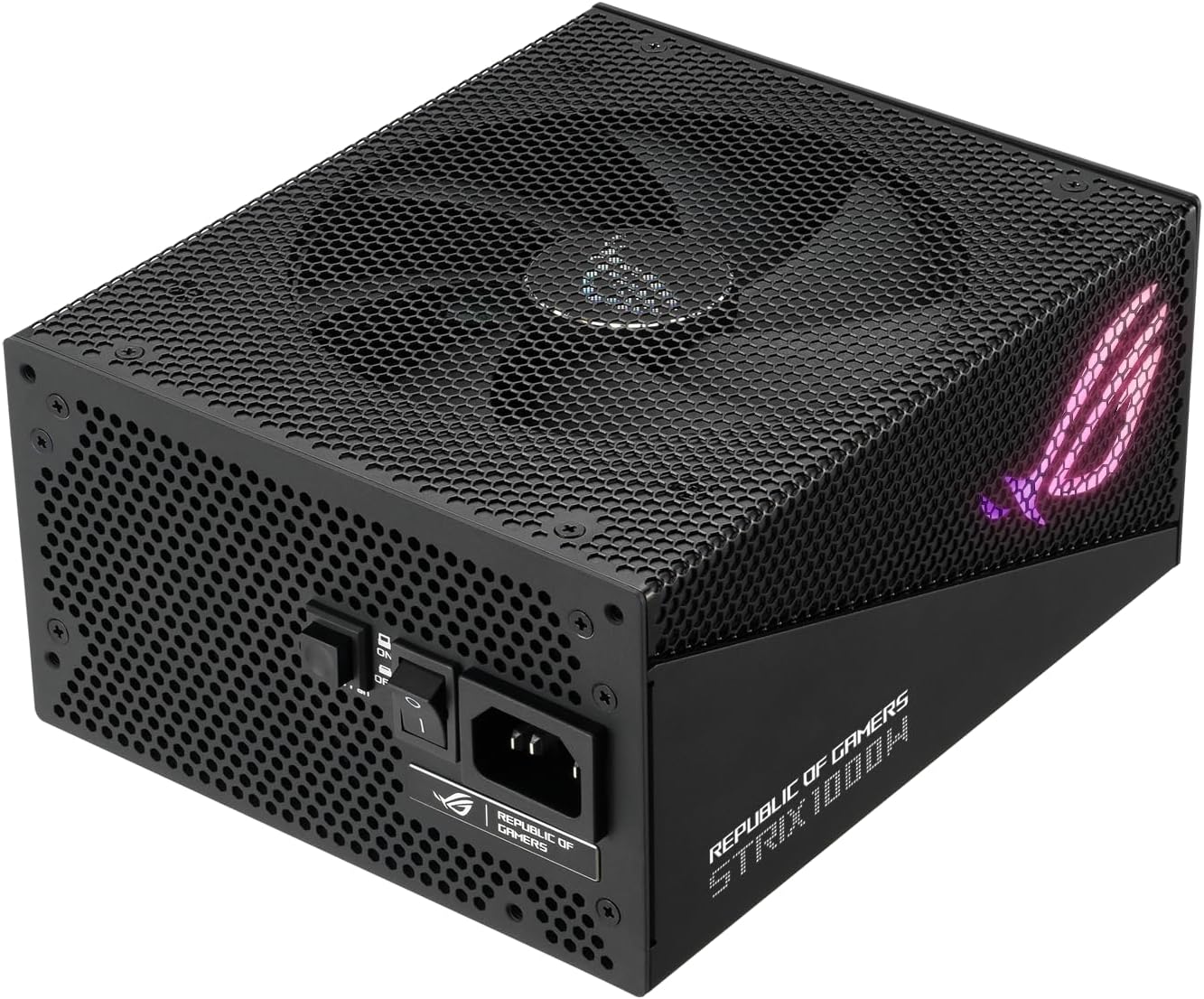 ASUS ROG Strix 1000W Gold Aura Edition (fuente de alimentación totalmente modular, certificado Gold 80+, ATX 3.0, certificación Cybenetics Lambda