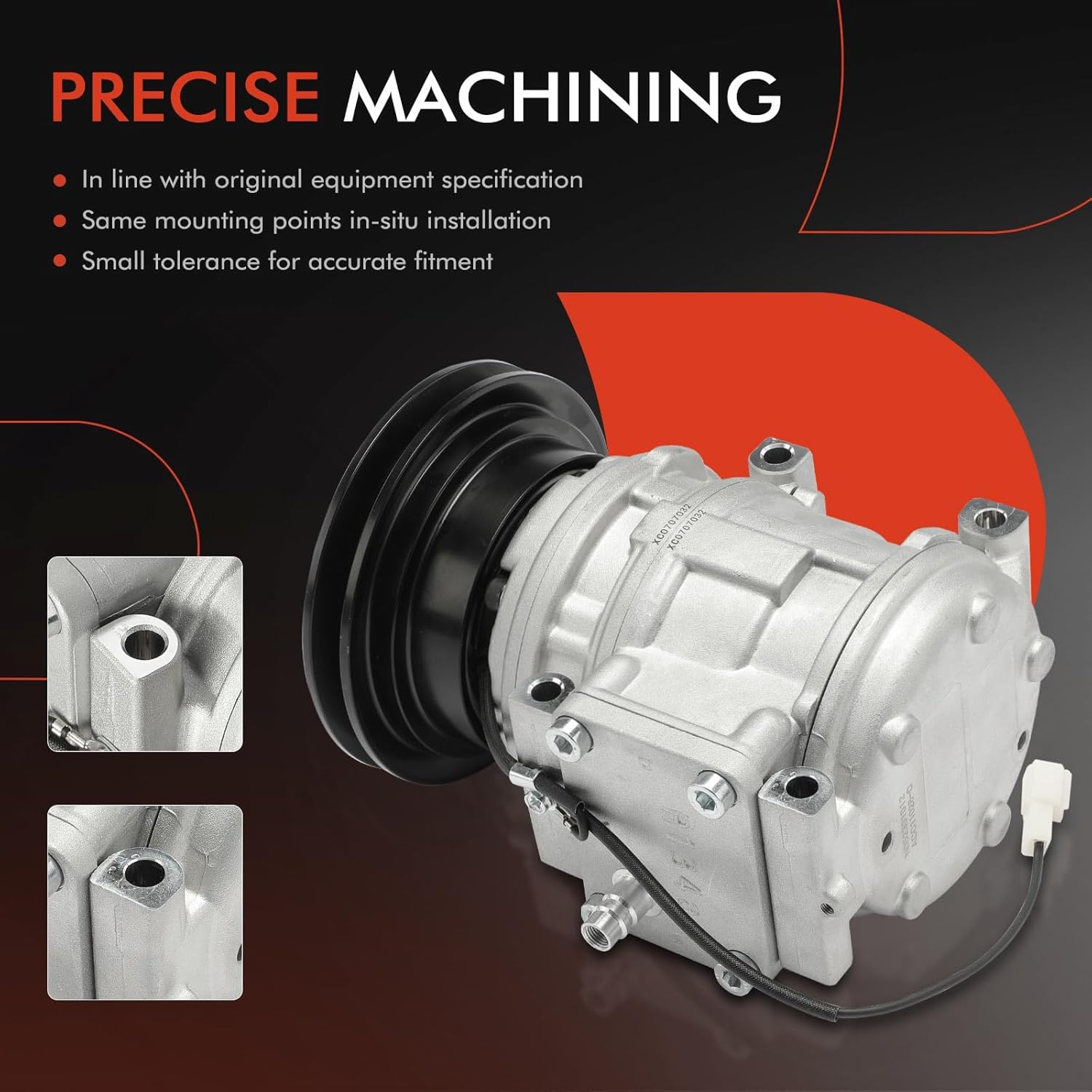 A-Premium Compresor AC con embrague compatible con Mitsubishi Montero 3.0L 3.5L 1994-2000