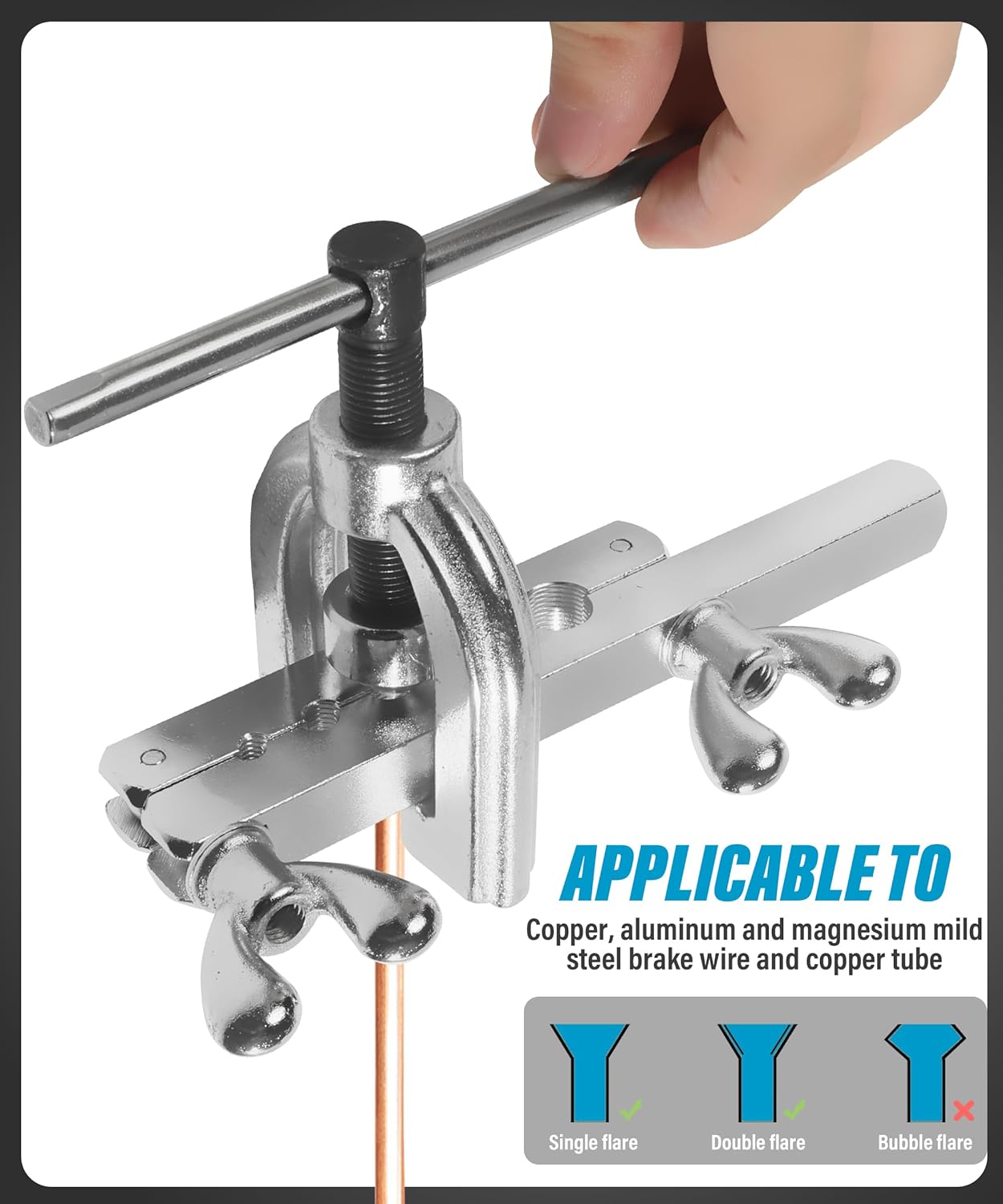 YAKEFL – Kit de herramientas de abocinación de línea de freno, accesorios de automóvil, herramienta de frenado, herramienta de freno con