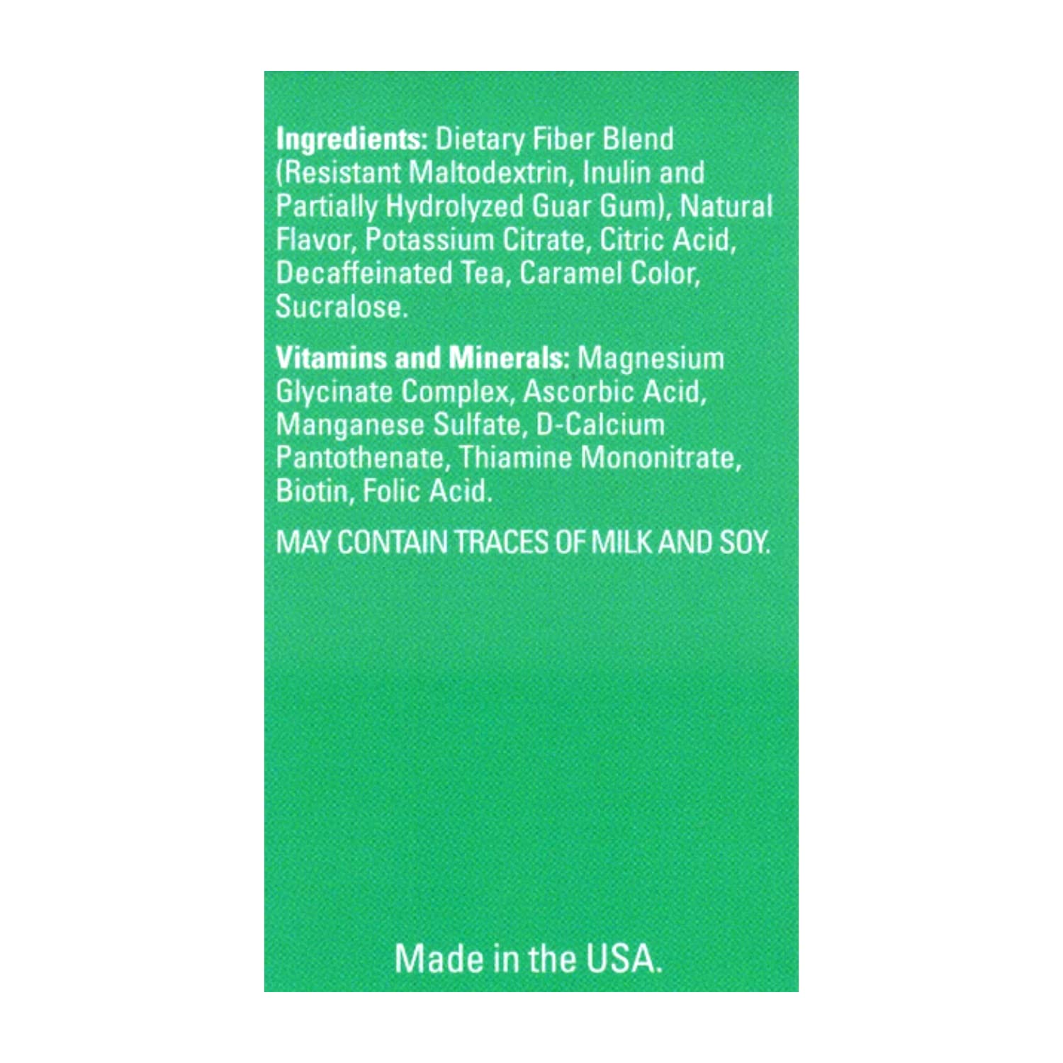 Nutmeg State Nutrition Fulfill – Mezcla de bebida alta en fibra, baja en calorías, sin grasa, descafeinada, sin azúcar, sabor natural, compatible
