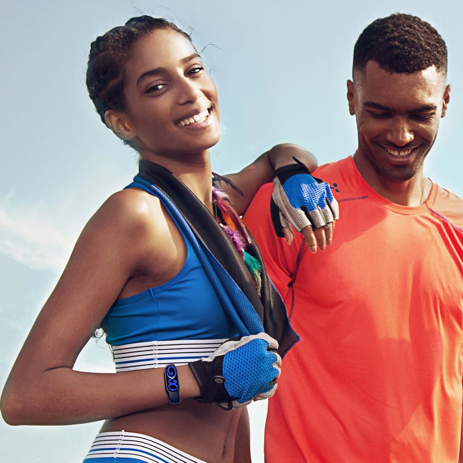 TiMOVO Bandas deportivas compatibles con Xiaomi Band 8, paquete de 3 pulsera deportiva de silicona suave para hombres y mujeres, correas de reloj de