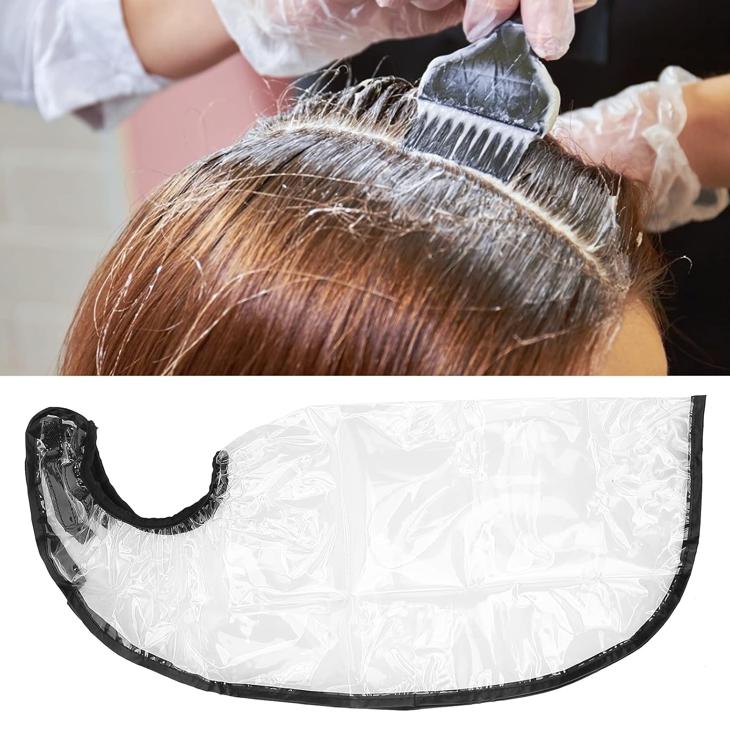 Embudo para el cabello para posición vertical Lavadochampúteñido Cómodos Tratamientos Capilares Teñido Embudo Sellado Casero Salon Champú Lavado