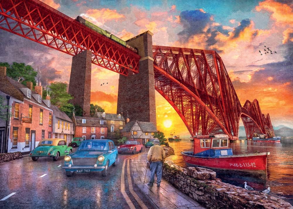 Ravensburger 16766 Forth Bridge at Sunset – Rompecabezas de 1000 piezas para adultos y niños a partir de 12 años