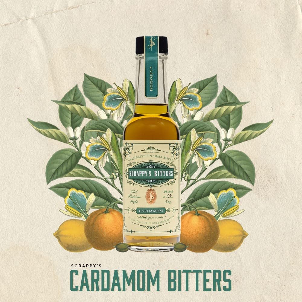 Scrappy’s Bitters, Cardamomo, paquete de 2 botellas