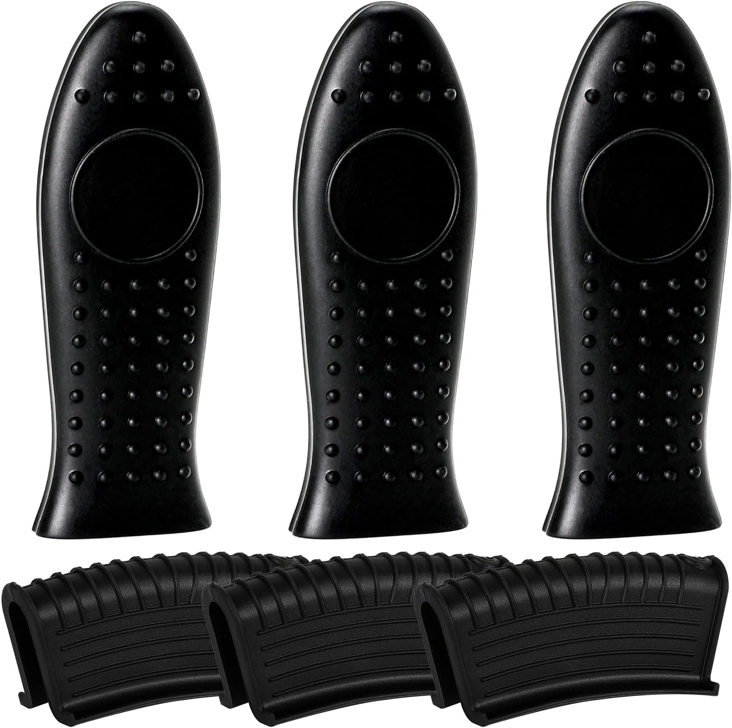 Joyhalo joyhalo – Juego de 6 fundas para mango de sartén de hierro fundido, resistentes al calor, fundas de mango de sartén de hierro fundido,