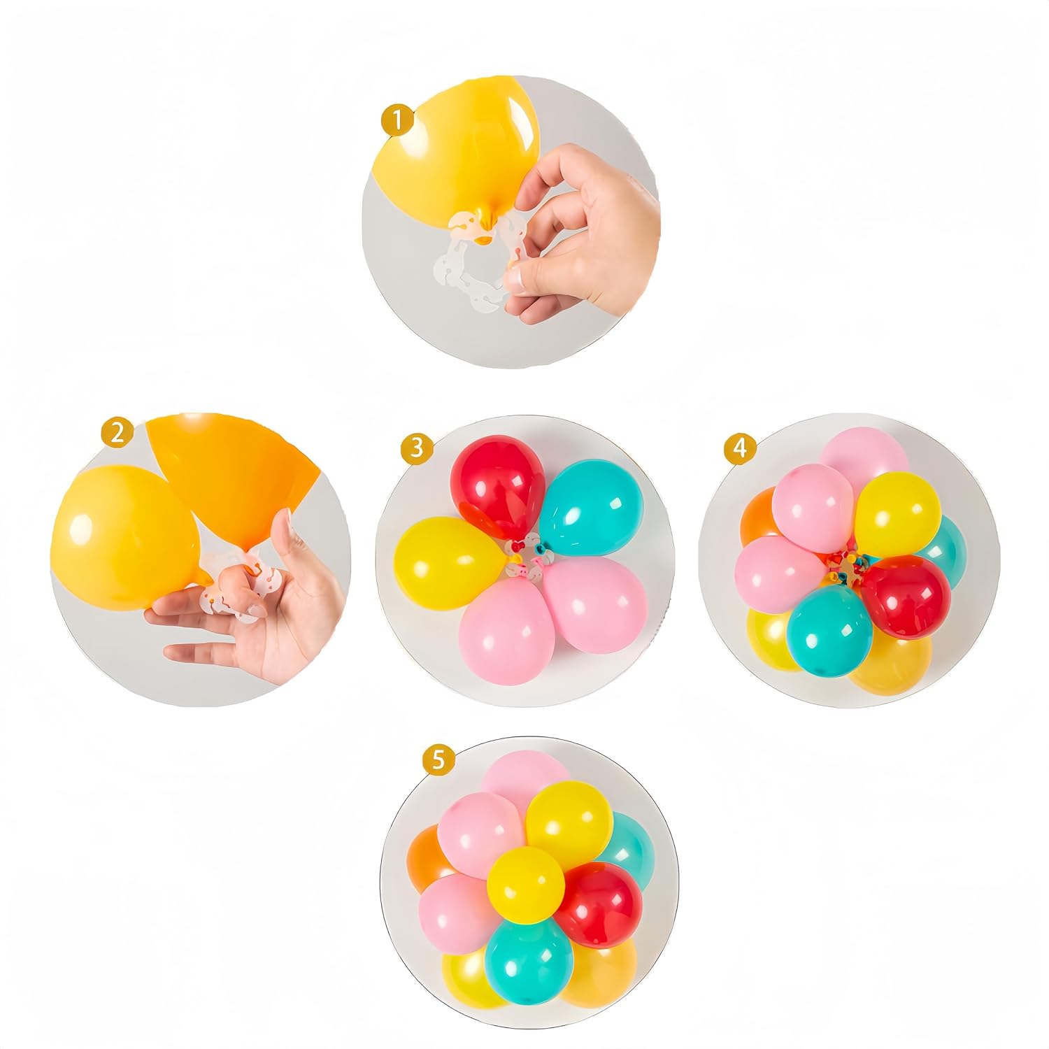 Abrazadera de globo 200, conector de globos, hebilla de arco de globos, hebilla de poste de globo utilizada para decorar postes de puerta de arco de